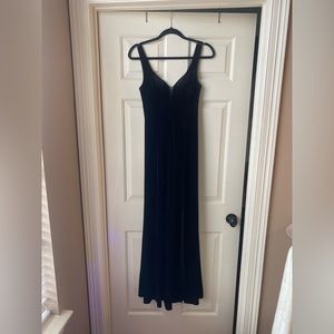 Azazie Black Velvet Bridesmaid Dress